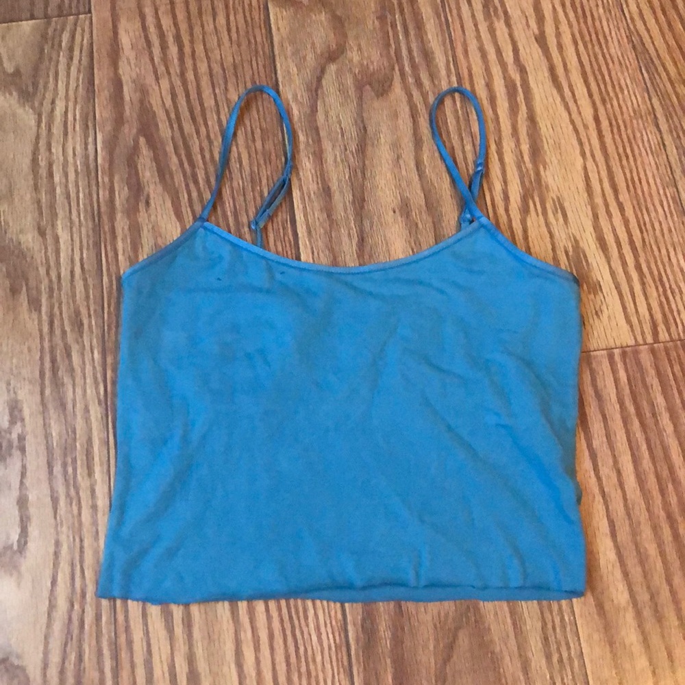 Blue Aerie Cropped Tank Top